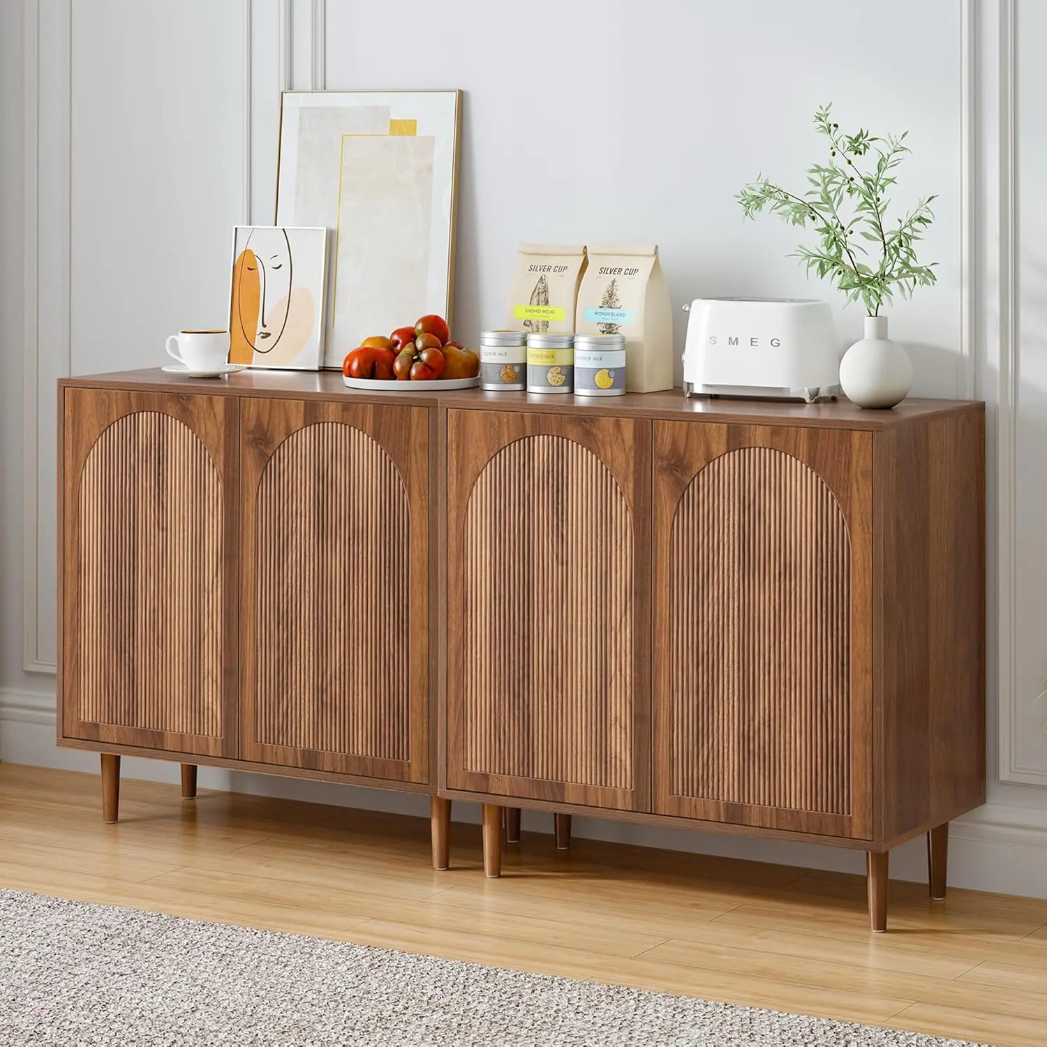 Modern Buffet Sideboard Cabinet Storage Adjustable Shelves Dining Kitchen Living Entryway 63", Customized
Modern Buffet Sideboard Cabinet Storage Adjustable Shelves Dining Kitchen Living Entryway 63", Customized