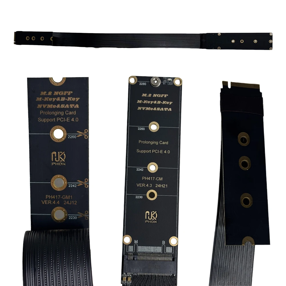 M.2 NVME NGFF M-Key SSD Extension Cable Support PCle4.0 M.2 NVMe SSD Extension Cable M.2 SSD PCI-Express 4.0 X4 M Key Extender
M.2 NVME NGFF M-Key SSD Extension Cable Support PCle4.0 M.2 NVMe SSD Extension Cable M.2 SSD PCI-Express 4.0 X4 M Key Extender
