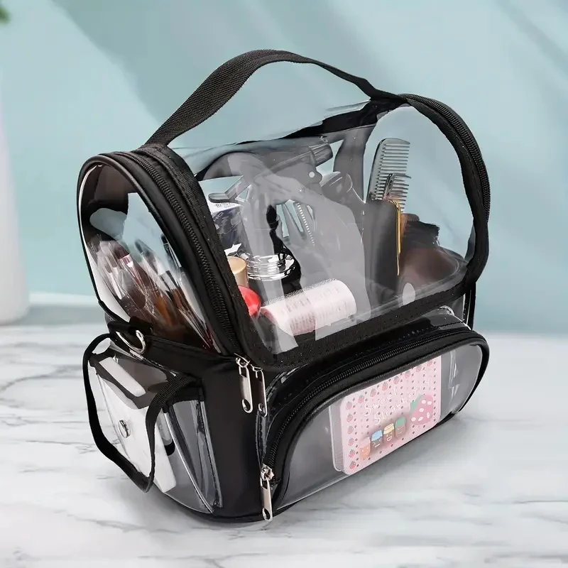 Makeup Brush Holder Backpack Makeup Artist Travel Case Clear Waterproof Cosmetic Organizer Bag With Adjustable Strap And Divider
Makeup Brush Holder Backpack Makeup Artist Travel Case Clear Waterproof Cosmetic Organizer Bag With Adjustable Strap And Divider