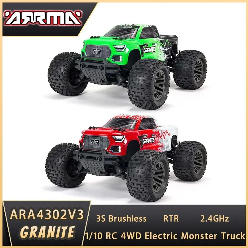 ARRMA RC Cars GRANITE ARA4302 V3 3S Brushless 1/10 Electric Rock Crawler Vehicles Remote Control 4WD Cars Model Monster Truck
ARRMA RC Cars GRANITE ARA4302 V3 3S Brushless 1/10 Electric Rock Crawler Vehicles Remote Control 4WD Cars Model Monster Truck