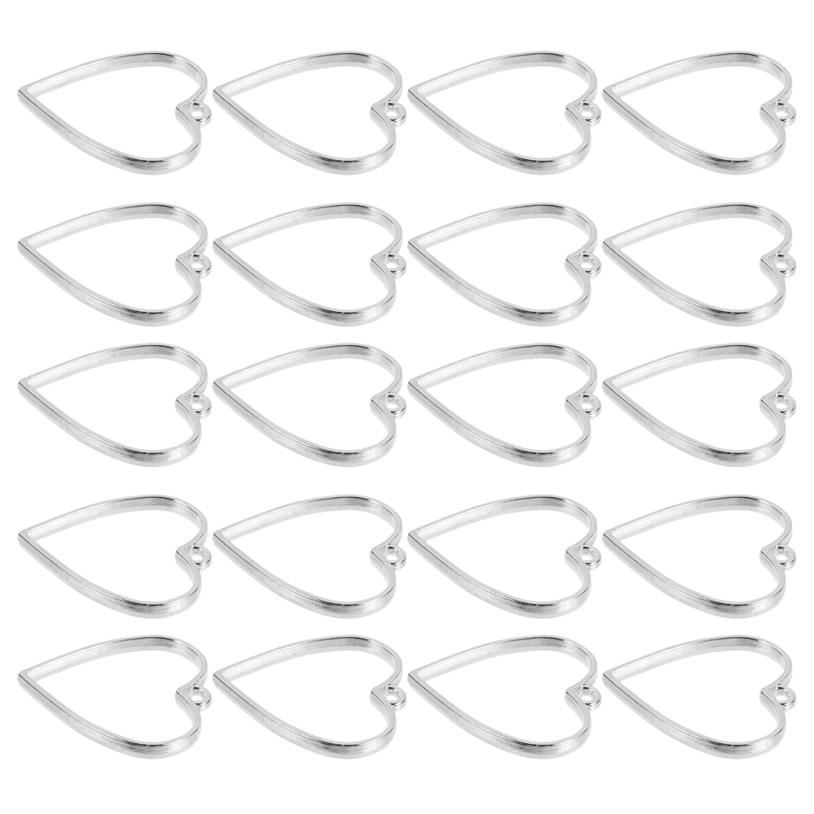 20 Pcs Heart Pendant Border Jewelry Accessories Necklace Charm Handmade Alloy Shaped Pendants
20 Pcs Heart Pendant Border Jewelry Accessories Necklace Charm Handmade Alloy Shaped Pendants