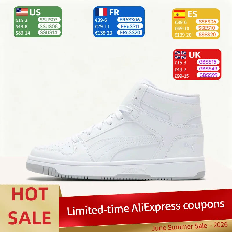 Puma Rebound LayUp Simple, Versatile, Casual, Outdoor, Comfortable, Soft, Breathable Mid-Top Sneakers (Unisex) - White 396144-01
Puma Rebound LayUp Simple, Versatile, Casual, Outdoor, Comfortable, Soft, Breathable Mid-Top Sneakers (Unisex) - White 396144-01