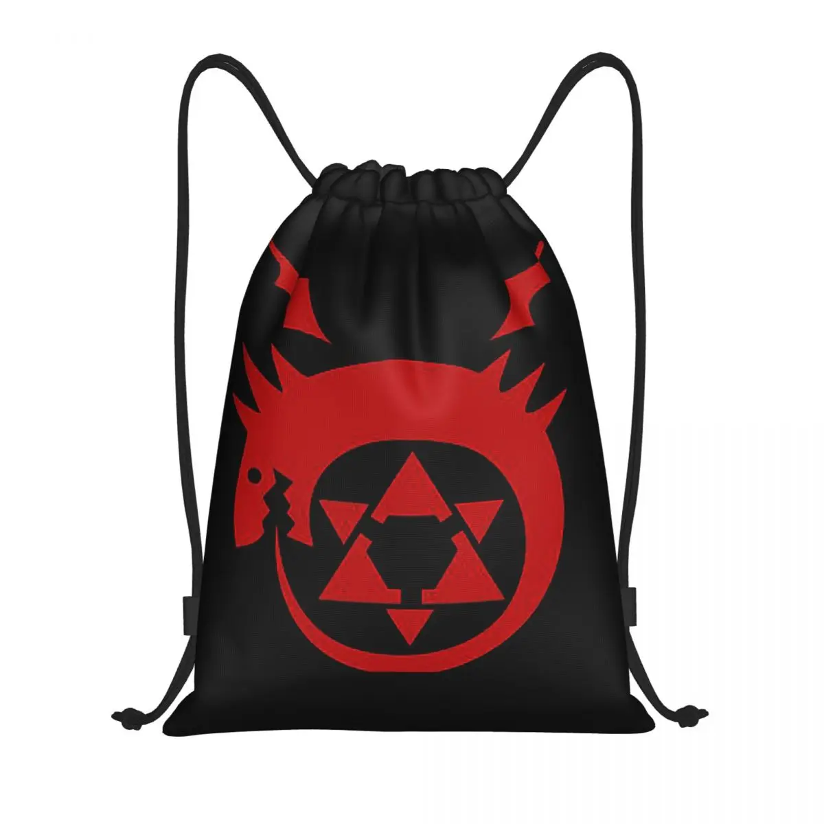 Fullmetal Alchemist Ouroboros Homunculus Symbol Backpacks Portable Drawstring Bundle Pocket Sundries Bag Book Bags for School
Fullmetal Alchemist Ouroboros Homunculus Symbol Backpacks Portable Drawstring Bundle Pocket Sundries Bag Book Bags for School