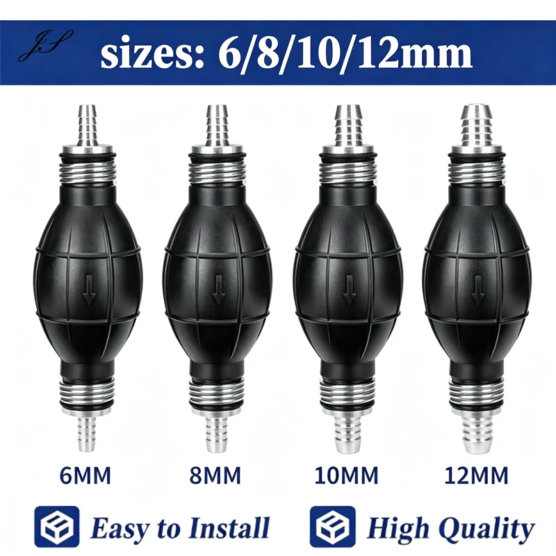6/8/10/12mm Hand Fuel Pump Line Rubber Aluminum Hand Primer Bulb diesel oil transfer petrol for Car Boat Marine NBR Accessory
6/8/10/12mm Hand Fuel Pump Line Rubber Aluminum Hand Primer Bulb diesel oil transfer petrol for Car Boat Marine NBR Accessory