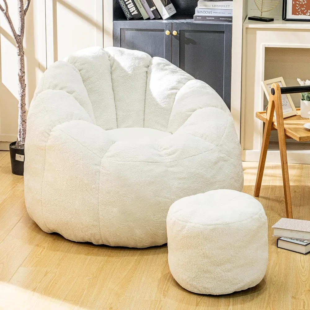 Bean Bag Chair with Ottoman - Large Comfy Lounge Chair and Footstool for Indoor Relaxation
Bean Bag Chair with Ottoman - Large Comfy Lounge Chair and Footstool for Indoor Relaxation