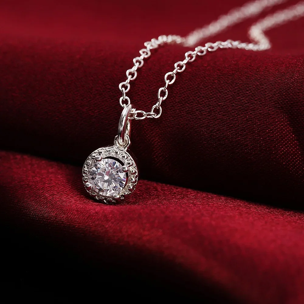 925 Sterling Silver Necklace For Women Jewelry beautiful Zircon flowers Pendant Fashion Christmas gifts Wedding party
925 Sterling Silver Necklace For Women Jewelry beautiful Zircon flowers Pendant Fashion Christmas gifts Wedding party