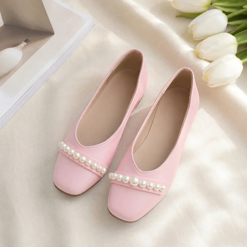 Women's flat shoes with shallow cut and round toe, gentle and ladylike, sweet and soft-soled, soft upper, comfortable women's sh
Women's flat shoes with shallow cut and round toe, gentle and ladylike, sweet and soft-soled, soft upper, comfortable women's sh