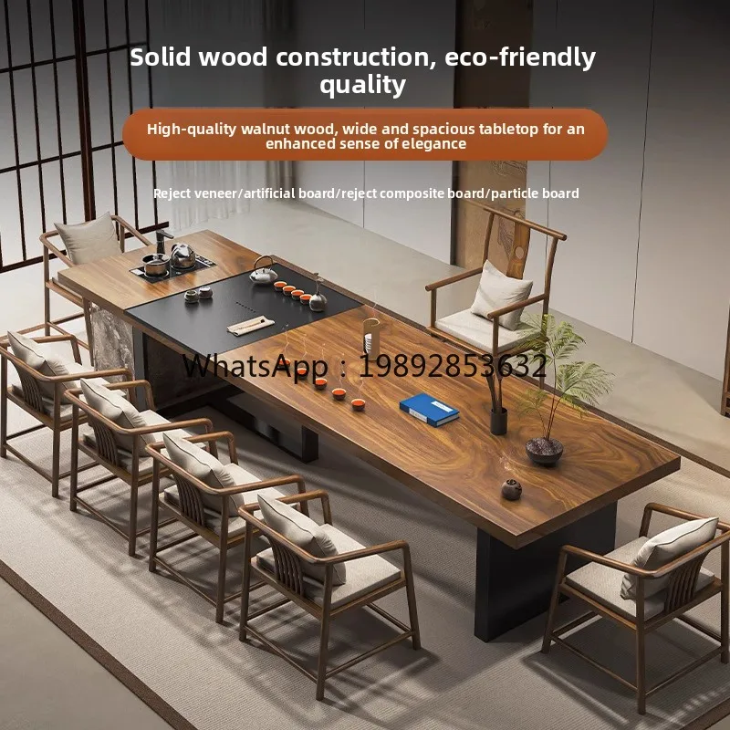 YFY Walnut Solid Wood Tea Table 2025 New High-end Office Large Board Table
YFY Walnut Solid Wood Tea Table 2025 New High-end Office Large Board Table