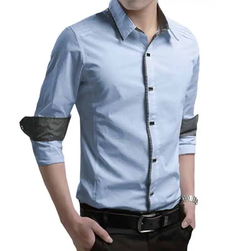 Briti Sle Pure Cotton Men's Casual irt Long Sve Slim Fit Youth Faion oulder Padded Zipper Closure Color
Briti Sle Pure Cotton Men's Casual irt Long Sve Slim Fit Youth Faion oulder Padded Zipper Closure Color
