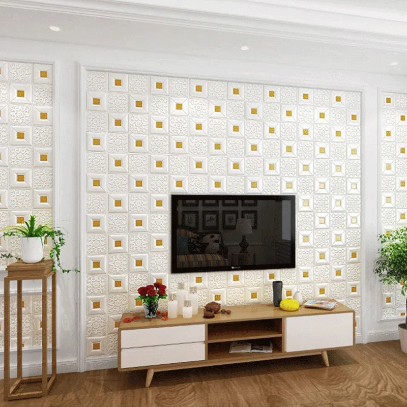 5pcs 3D Wall Sticker Self-adhesive Wallpaper Soundproof Waterproof Panel Home Decoration Living Room Bedroom Decoration 2024
5pcs 3D Wall Sticker Self-adhesive Wallpaper Soundproof Waterproof Panel Home Decoration Living Room Bedroom Decoration 2024