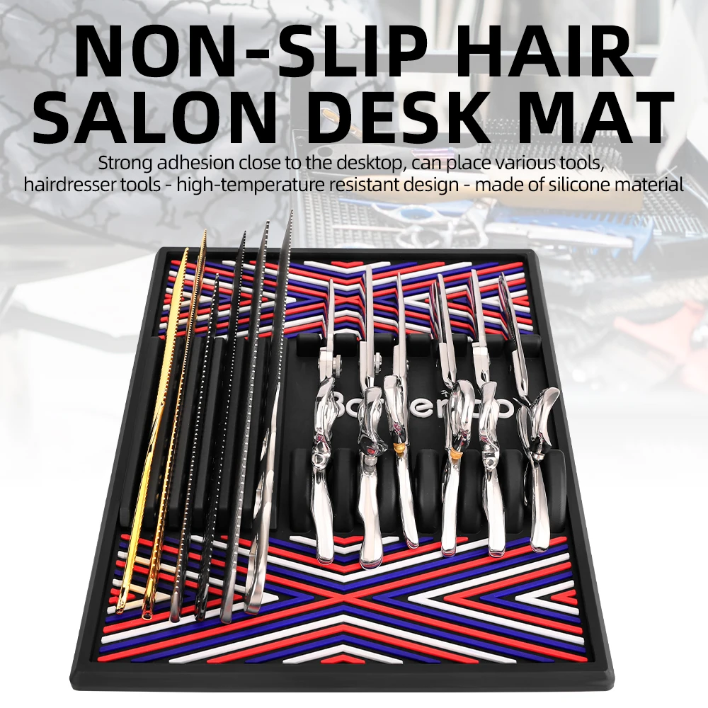 Barber Shop Tool Pad Waterproof Anti Slip Heat Resistant Desktop Storage Mat for Hairdressing Scissors Clippers Display
Barber Shop Tool Pad Waterproof Anti Slip Heat Resistant Desktop Storage Mat for Hairdressing Scissors Clippers Display