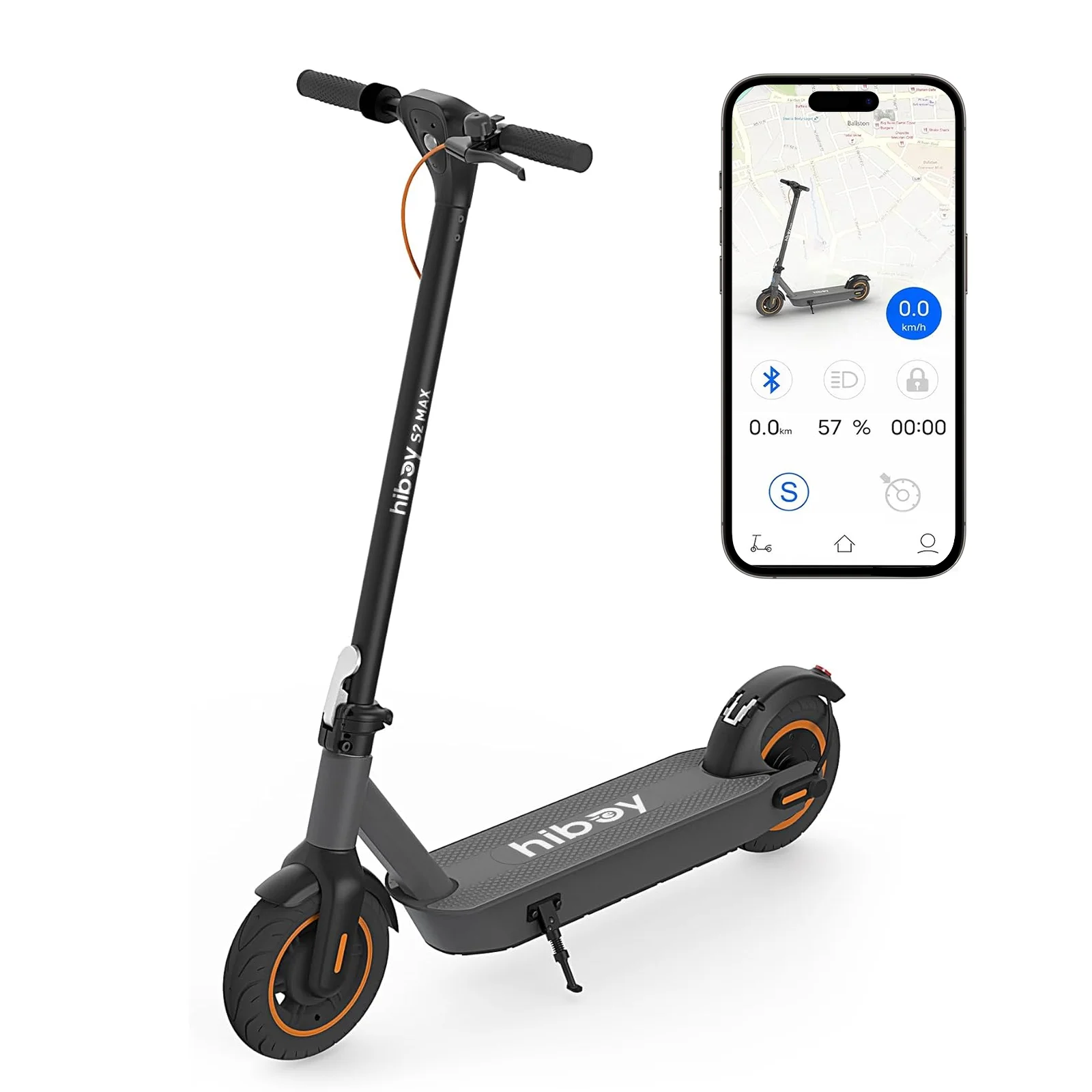 Hiboy S2 Max Electric Scooter 40.4 Miles Long Range & 19 Mph, 500W Motor 10" Solid Tires, Foldable Commuter Scooter for Adults
Hiboy S2 Max Electric Scooter 40.4 Miles Long Range & 19 Mph, 500W Motor 10" Solid Tires, Foldable Commuter Scooter for Adults