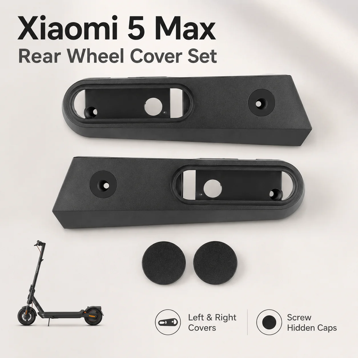 Rear Wheel Fork Decorative Cover for Xiaomi 5 Max Electric Scooter Rear Axle Trim Cap Screw Hidden Cover Repair Spare Parts
Rear Wheel Fork Decorative Cover for Xiaomi 5 Max Electric Scooter Rear Axle Trim Cap Screw Hidden Cover Repair Spare Parts