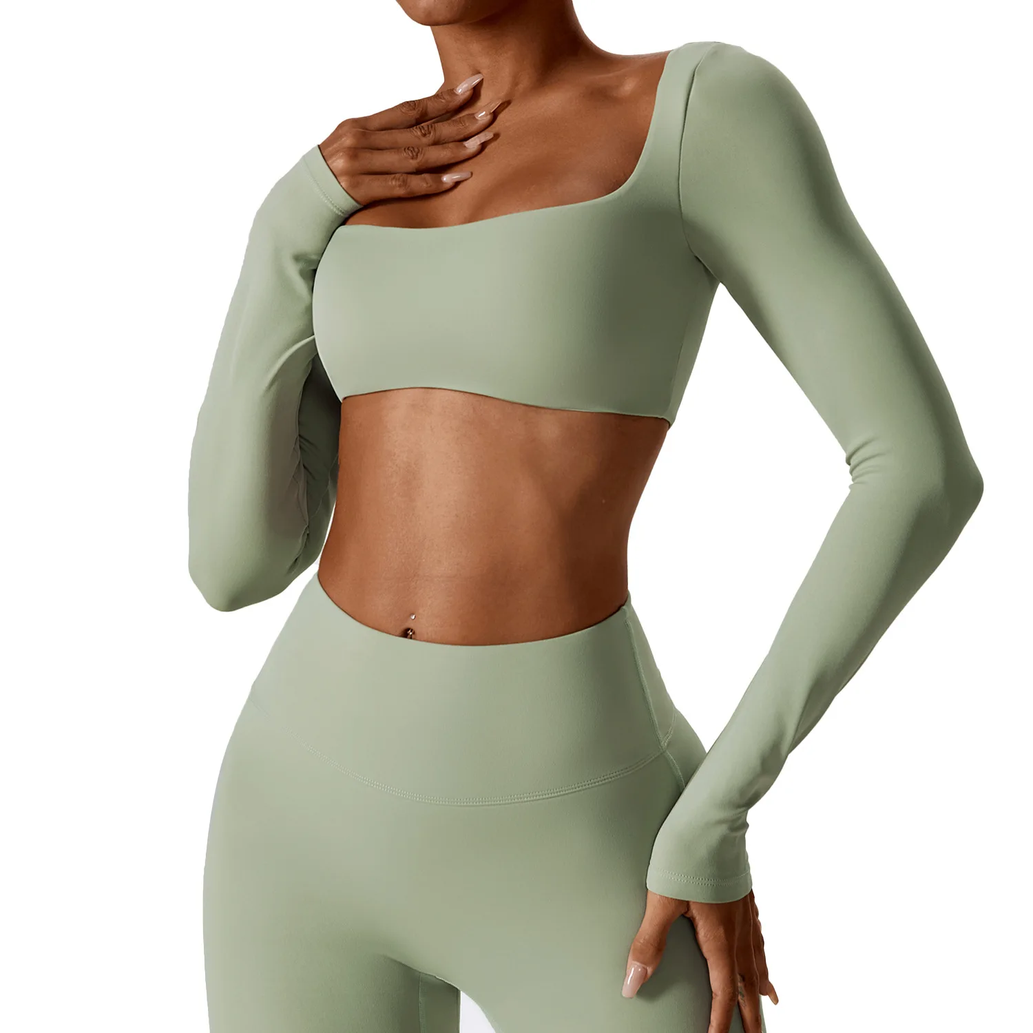 Maxdutti Sexy Nude Long Sleeved Yoga Suit, Outdoor Running Sports T-shirt, Quick Drying Tight Fitting Fitness Suit, Top
Maxdutti Sexy Nude Long Sleeved Yoga Suit, Outdoor Running Sports T-shirt, Quick Drying Tight Fitting Fitness Suit, Top