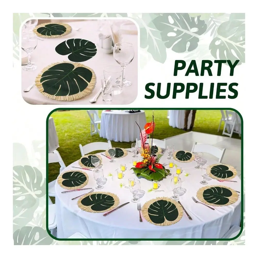 Pack Luau Placemats And Palm Placemat Round Luau Fringe Place Mats Tropical Palm Leaf Place Mats Bulk Summer Hawaiian Plate Cha
Pack Luau Placemats And Palm Placemat Round Luau Fringe Place Mats Tropical Palm Leaf Place Mats Bulk Summer Hawaiian Plate Cha