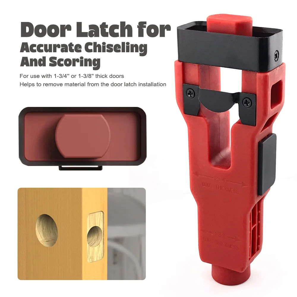 Door Latch Hole Mounting Kit will help you remove material for 1-3/4 or 1-3/8 inch thick doors, door latch tools
Door Latch Hole Mounting Kit will help you remove material for 1-3/4 or 1-3/8 inch thick doors, door latch tools
