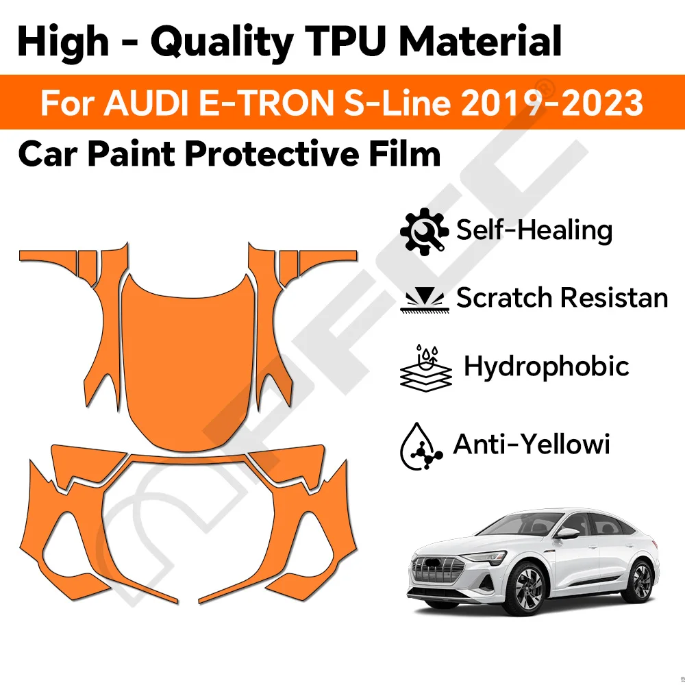 TPU Paint Protection Film E-TRON 2019-2023 Pre-cut PPF Car Body Clear Bra Anti-scratch Resistant Invisible Repairable
TPU Paint Protection Film E-TRON 2019-2023 Pre-cut PPF Car Body Clear Bra Anti-scratch Resistant Invisible Repairable