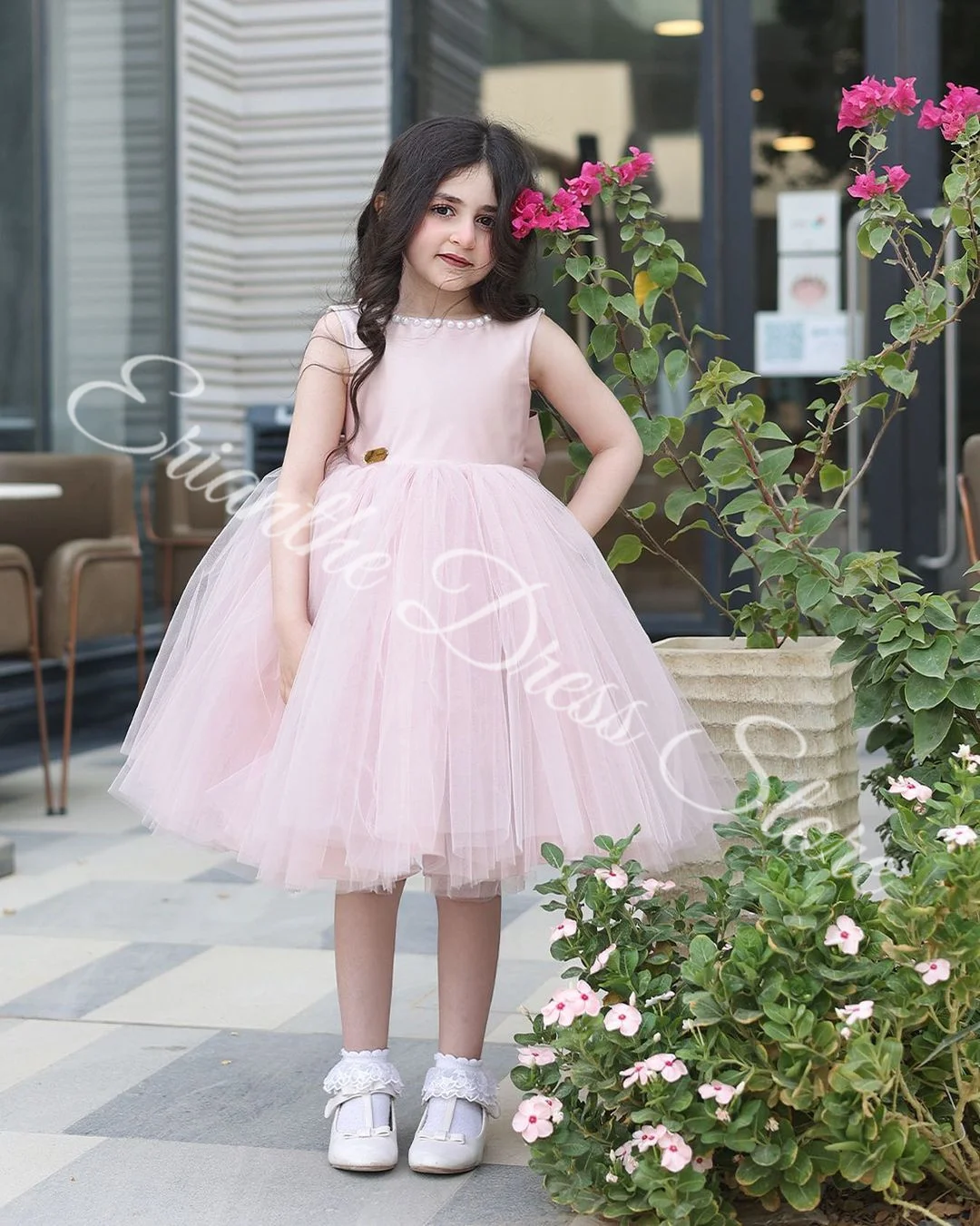 Flower Girl Dress For Wedding Light Pink Sleeveless Tulle Pearls With Bow Birthday Party First Communion Ball Gown Customized
Flower Girl Dress For Wedding Light Pink Sleeveless Tulle Pearls With Bow Birthday Party First Communion Ball Gown Customized