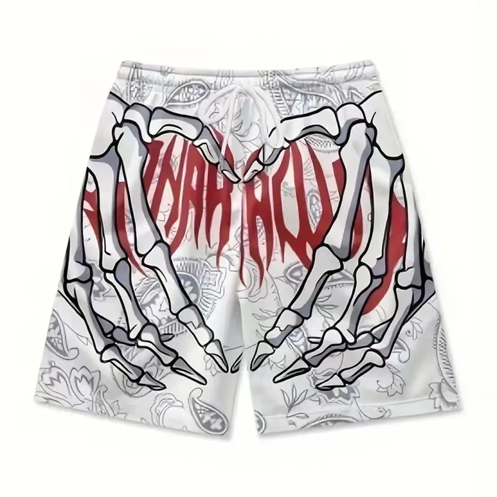 Men's Summer Skeleton Hand Element Print Quick Drying Shorts Men Summer Fashion Sports Breathable Shorts Trend Comfortable quats
Men's Summer Skeleton Hand Element Print Quick Drying Shorts Men Summer Fashion Sports Breathable Shorts Trend Comfortable quats