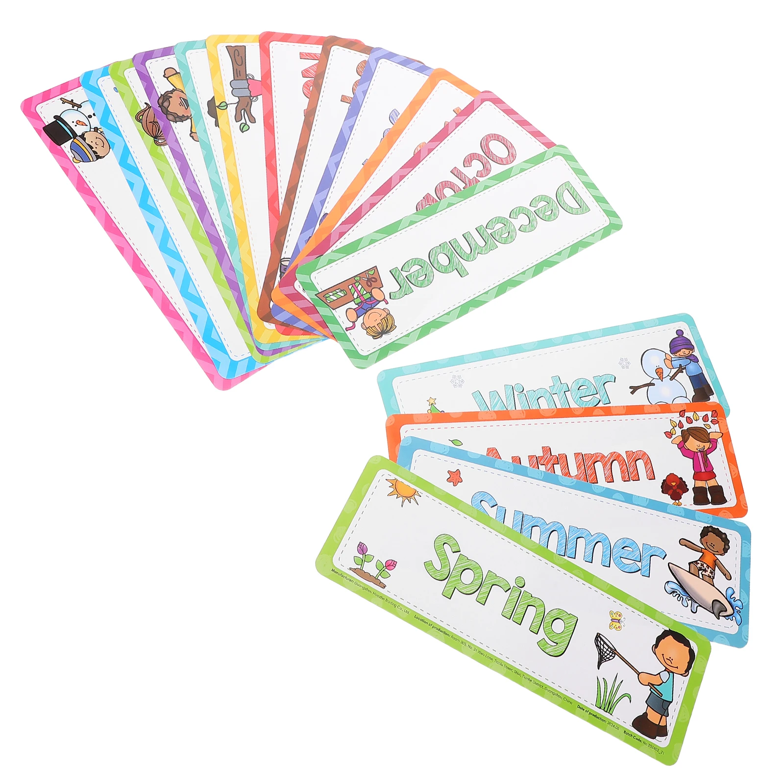 16 Pcs English Word Cards Month Season Flashcards Teaching Aids Classroom Decoration Bulletin Board Kindergarten Toys
16 Pcs English Word Cards Month Season Flashcards Teaching Aids Classroom Decoration Bulletin Board Kindergarten Toys