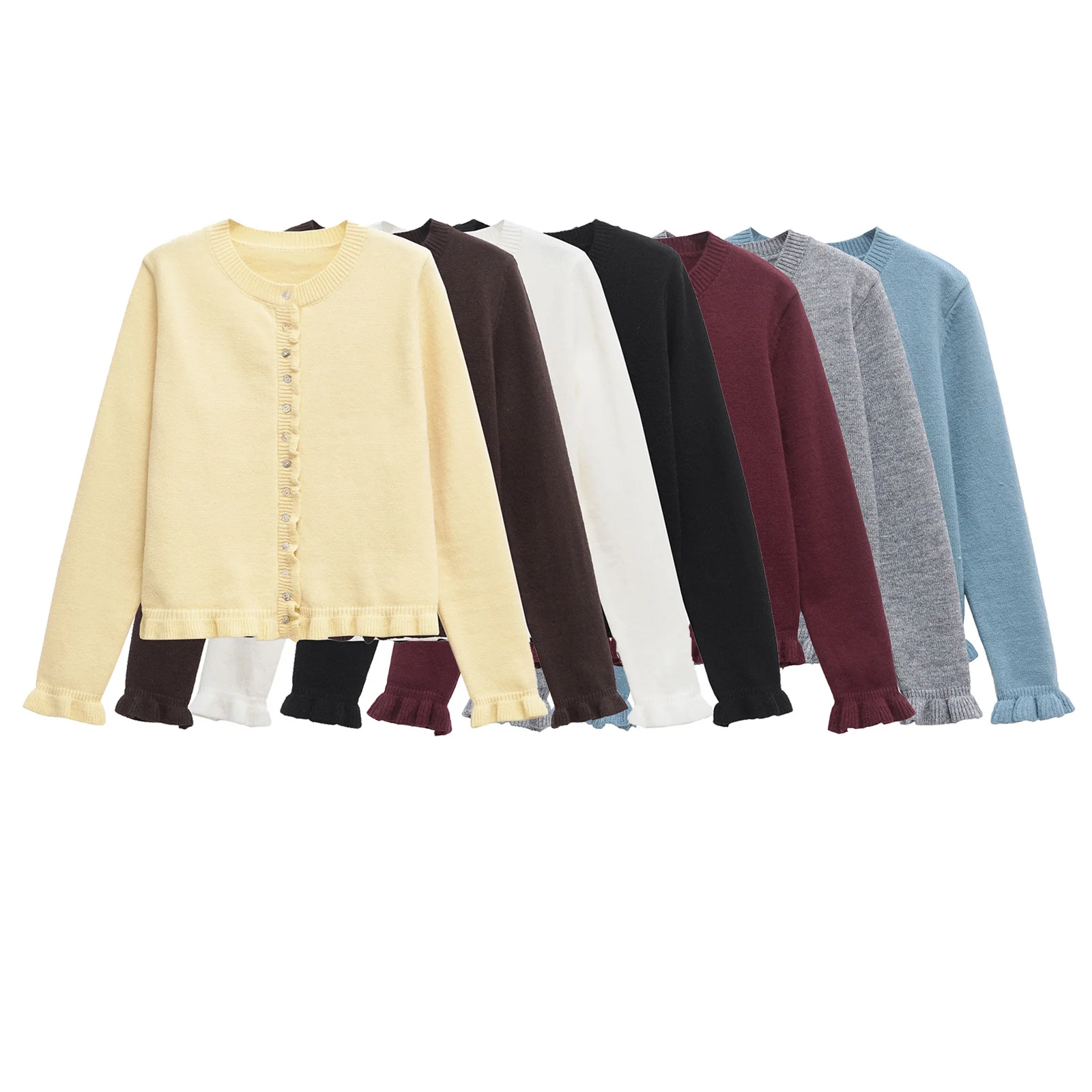 women's knitted jacket layered decoration round neck long sleeved solid color temperament spring new knitted jacket
women's knitted jacket layered decoration round neck long sleeved solid color temperament spring new knitted jacket