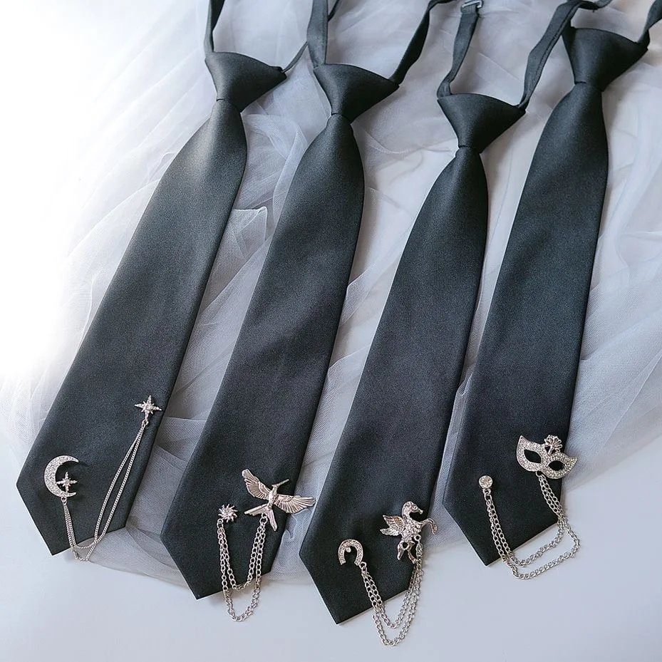 Anime Black Pendant Tie Accessories Uniform Men Cosplay Student Harajuku Necktie Halloween Clothing Prop Christmas Gifts
Anime Black Pendant Tie Accessories Uniform Men Cosplay Student Harajuku Necktie Halloween Clothing Prop Christmas Gifts