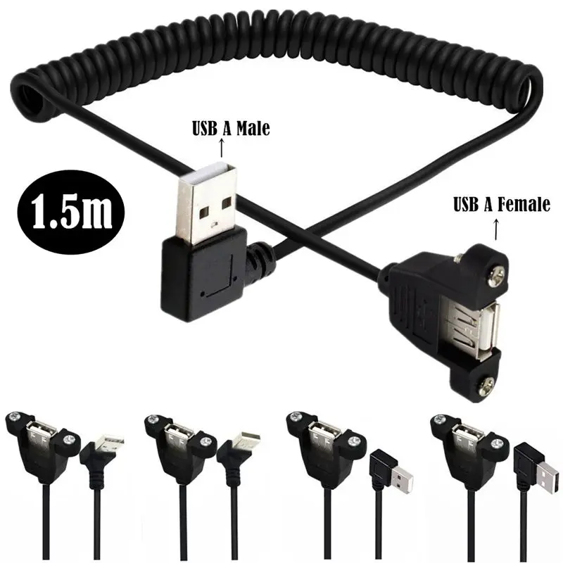 Удлинительный кабель USB с винтовыми отверстиями, который можно зафиксировать, кабель USB 2,0 с ушками, USB-кабель с ушками, пружинный кабель
Удлинительный кабель USB с винтовыми отверстиями, который можно зафиксировать, кабель USB 2,0 с ушками, USB-кабель с ушками, пружинный кабель