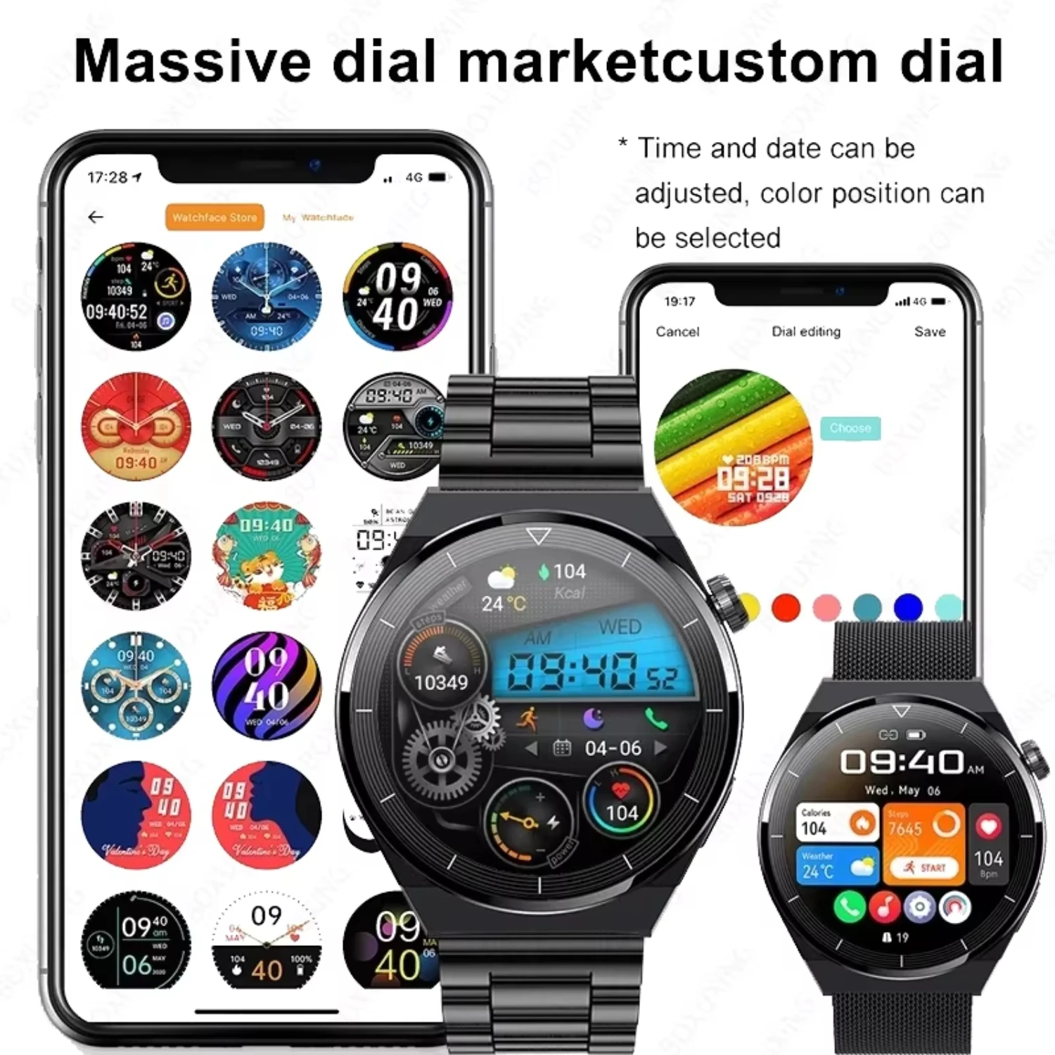 Смарт-часы NFC для мужчин GT3 Pro 390*390, пульсометр, Bluetooth-вызов, IP68, водонепроницаемые, SmartWatch 2024
Смарт-часы NFC для мужчин GT3 Pro 390*390, пульсометр, Bluetooth-вызов, IP68, водонепроницаемые, SmartWatch 2024