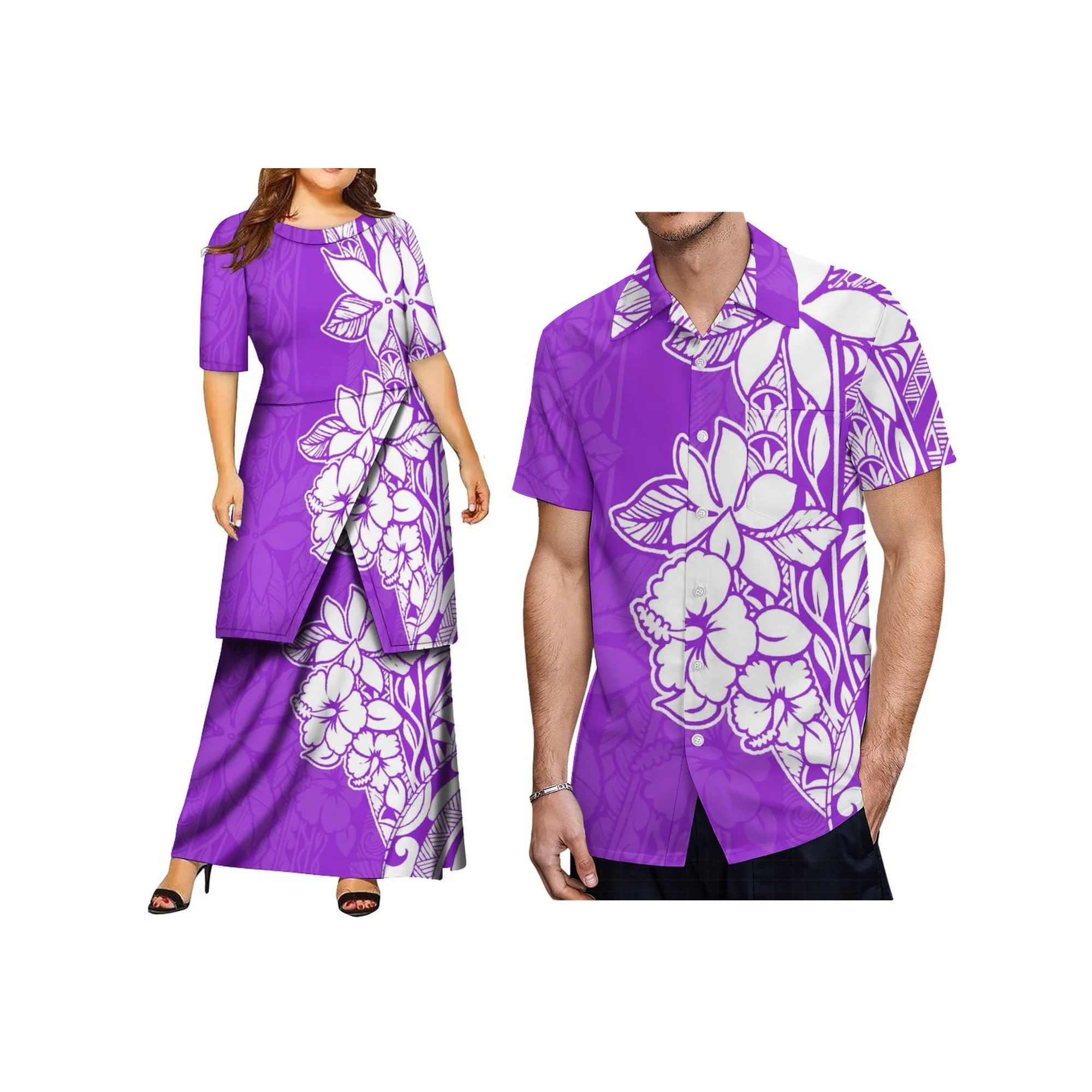Customized Retro Style O-neck Dress Polynesian Puletasi Set Dress Women Top and Skirts Two Piece Set Outfits Samoan Dress
Customized Retro Style O-neck Dress Polynesian Puletasi Set Dress Women Top and Skirts Two Piece Set Outfits Samoan Dress