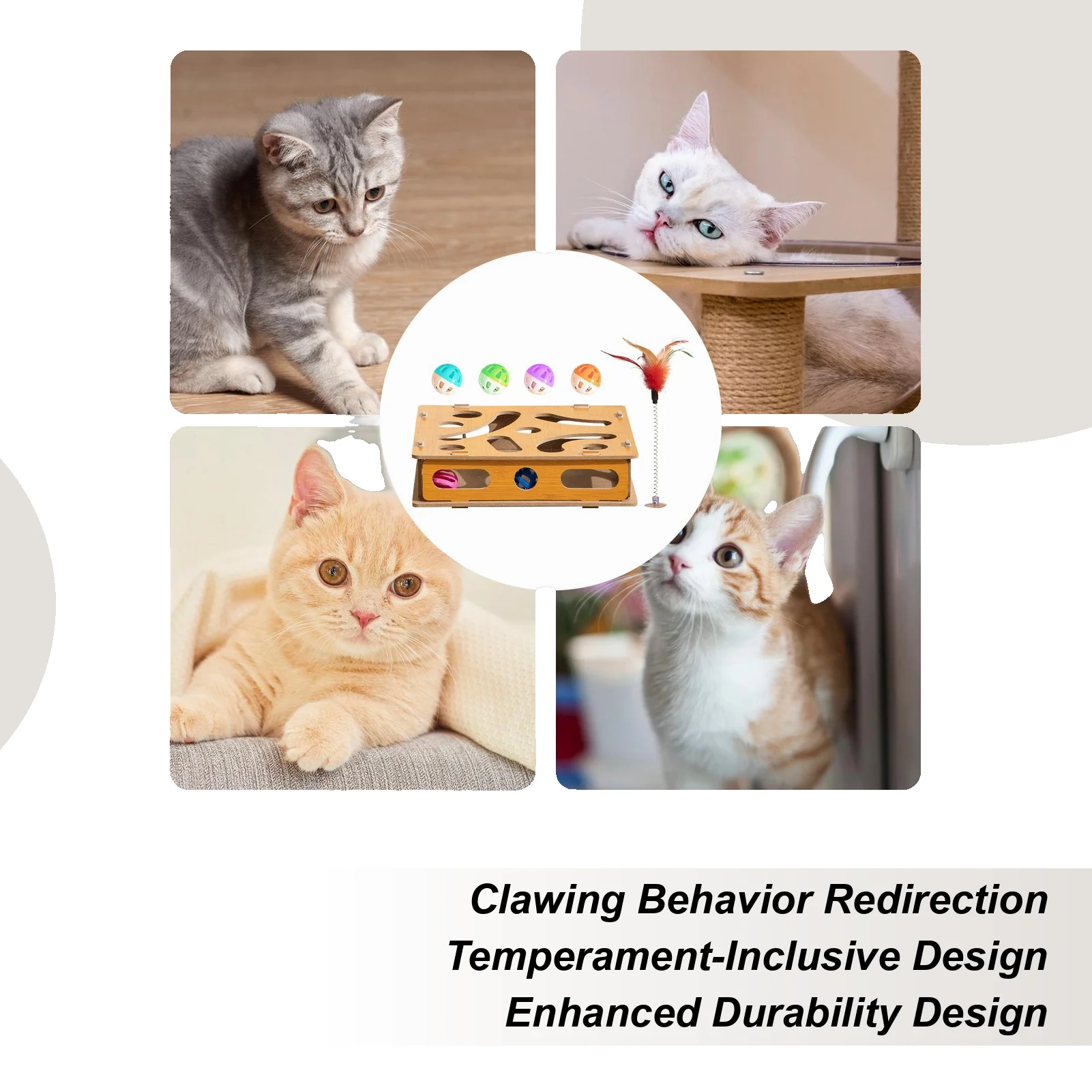 Кошачья головоломка, коробка для обогащения котенка, пилочка для ногтей, машинка для стрижки игрушки, коробка для котенка, коробка для упражнений в помещении и на открытом воздухе, тренировка
Кошачья головоломка, коробка для обогащения котенка, пилочка для ногтей, машинка для стрижки игрушки, коробка для котенка, коробка для упражнений в помещении и на открытом воздухе, тренировка