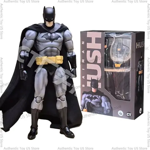 CT Toys Batman Mafex 126 – 2025 Nova figura de ação do Batman – DC Justice League Hush – Brinquedo de coleção The Dark Knight