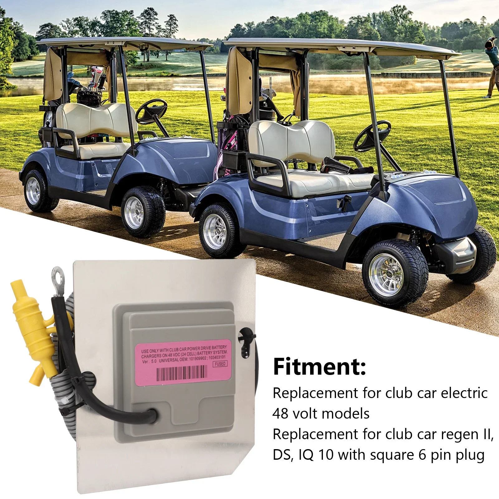 101909902 103697001 Бортовой компьютер для Club Car 101909902, замена для Regen II DS IQ 10 с квадратным 6-контактным разъемом, автомобильный OBC
101909902 103697001 Бортовой компьютер для Club Car 101909902, замена для Regen II DS IQ 10 с квадратным 6-контактным разъемом, автомобильный OBC