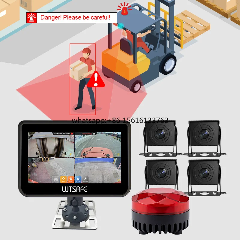 AI Camera Forklift Anti-Collision BSD Blind Spot System Proximity Detection Pedestrian Safety Alert Reverse Aid
AI Camera Forklift Anti-Collision BSD Blind Spot System Proximity Detection Pedestrian Safety Alert Reverse Aid