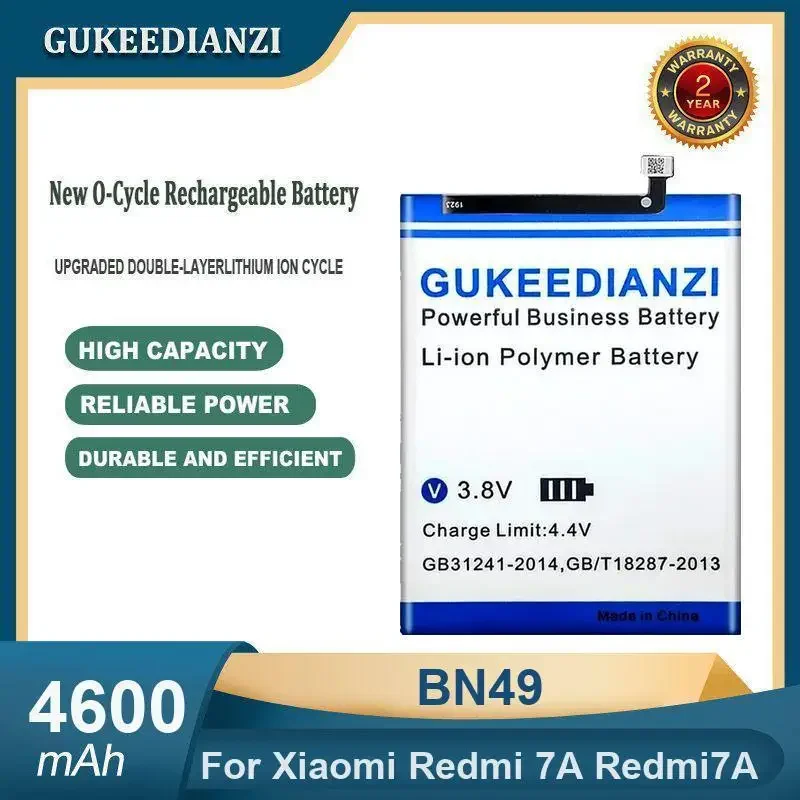 Аккумулятор для мобильного телефона BN49 большой емкости 4600 мАч для Xiaomi Redmi 7A Redmi7A
Аккумулятор для мобильного телефона BN49 большой емкости 4600 мАч для Xiaomi Redmi 7A Redmi7A