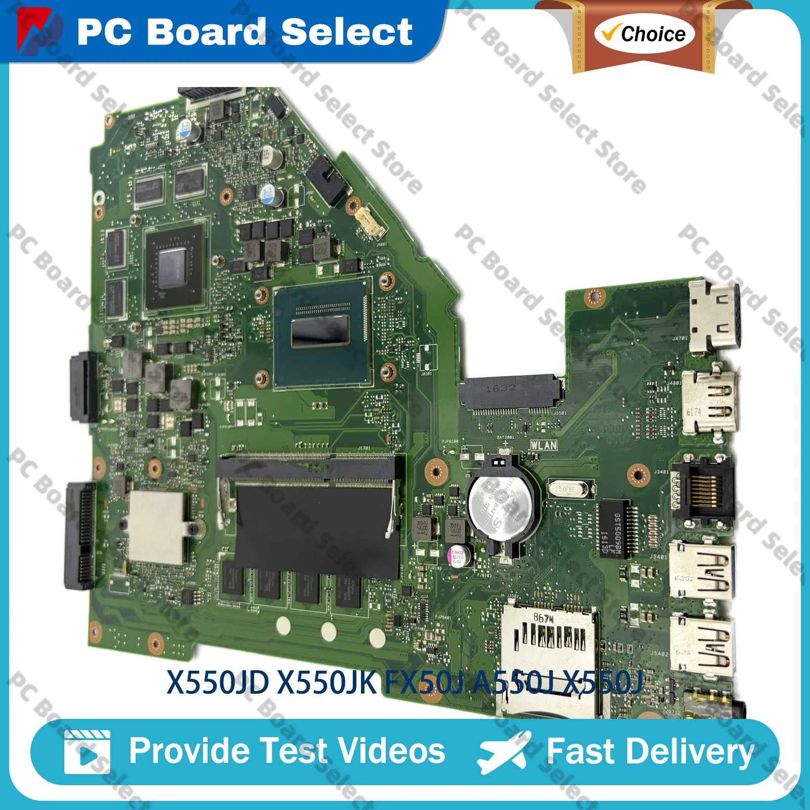 X550JX Laptop Motherboard For ASUS VivoBook FX50J X550JF A550J X550JD K550J F550J W50J X550JK X550J Mainboard With i3 i5 i7 CPU
X550JX Laptop Motherboard For ASUS VivoBook FX50J X550JF A550J X550JD K550J F550J W50J X550JK X550J Mainboard With i3 i5 i7 CPU