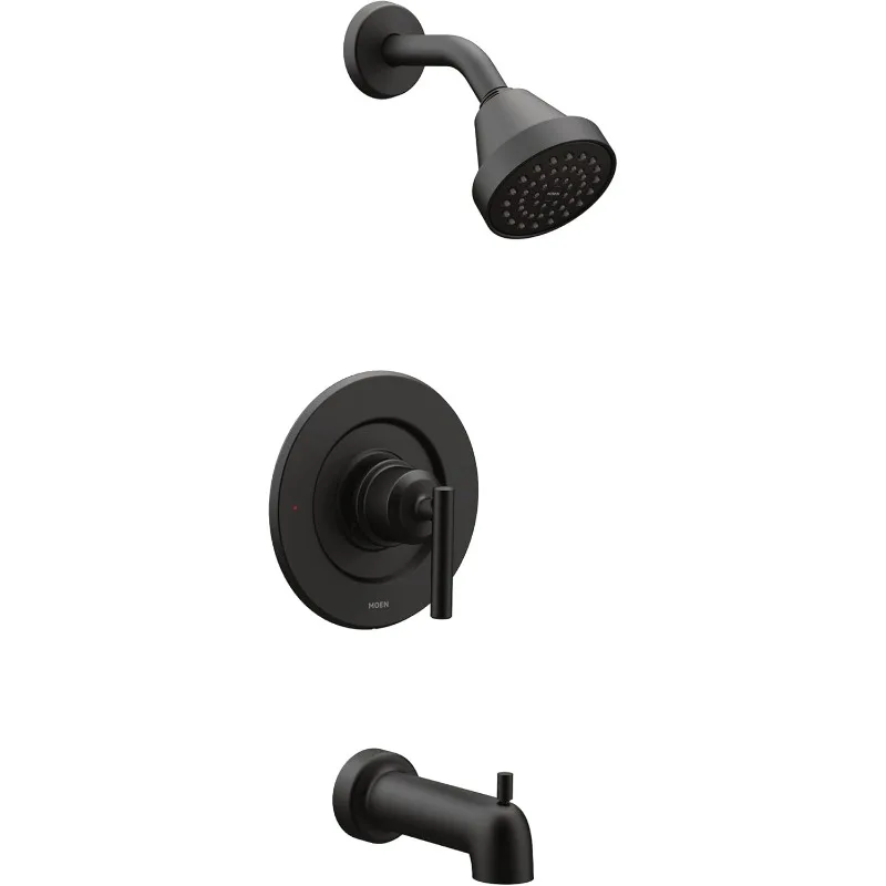 Moen Gibson Matte Black Pressure Balancing Eco-Performance Modern Tub Shower Trim,Featuring Single Function Shower Head,Handle
Moen Gibson Matte Black Pressure Balancing Eco-Performance Modern Tub Shower Trim,Featuring Single Function Shower Head,Handle