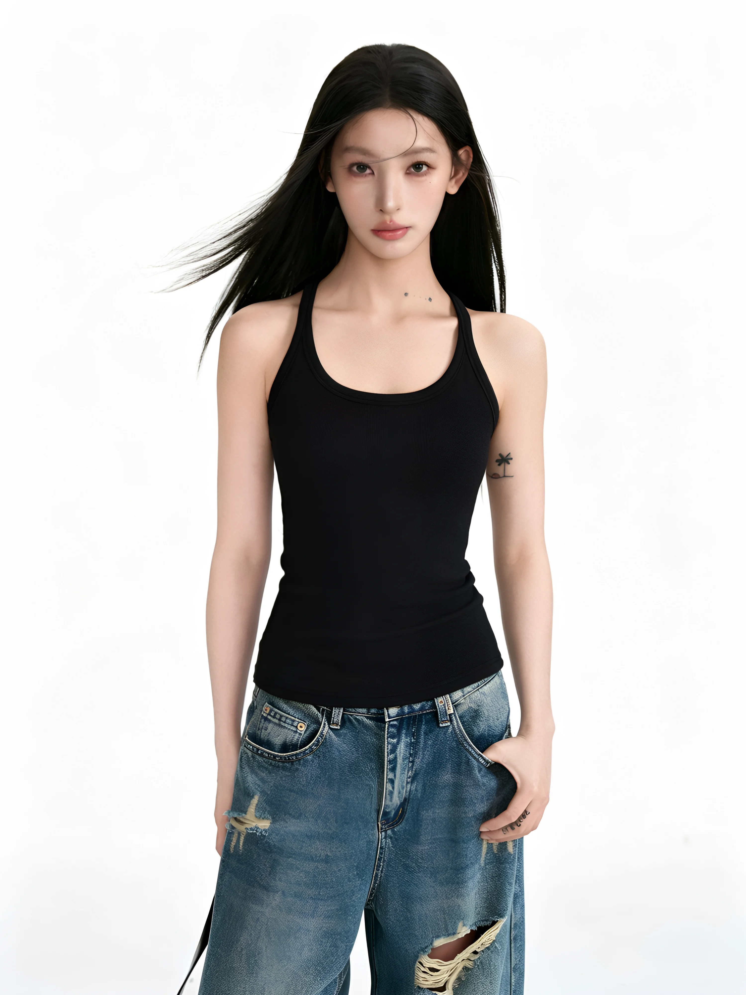 Spring Summer Women's Slim Fit Tank Top with Chest Pad Large Size Sleeveless Inner Wear Outer Wear Base Layer Beautiful Back
Spring Summer Women's Slim Fit Tank Top with Chest Pad Large Size Sleeveless Inner Wear Outer Wear Base Layer Beautiful Back