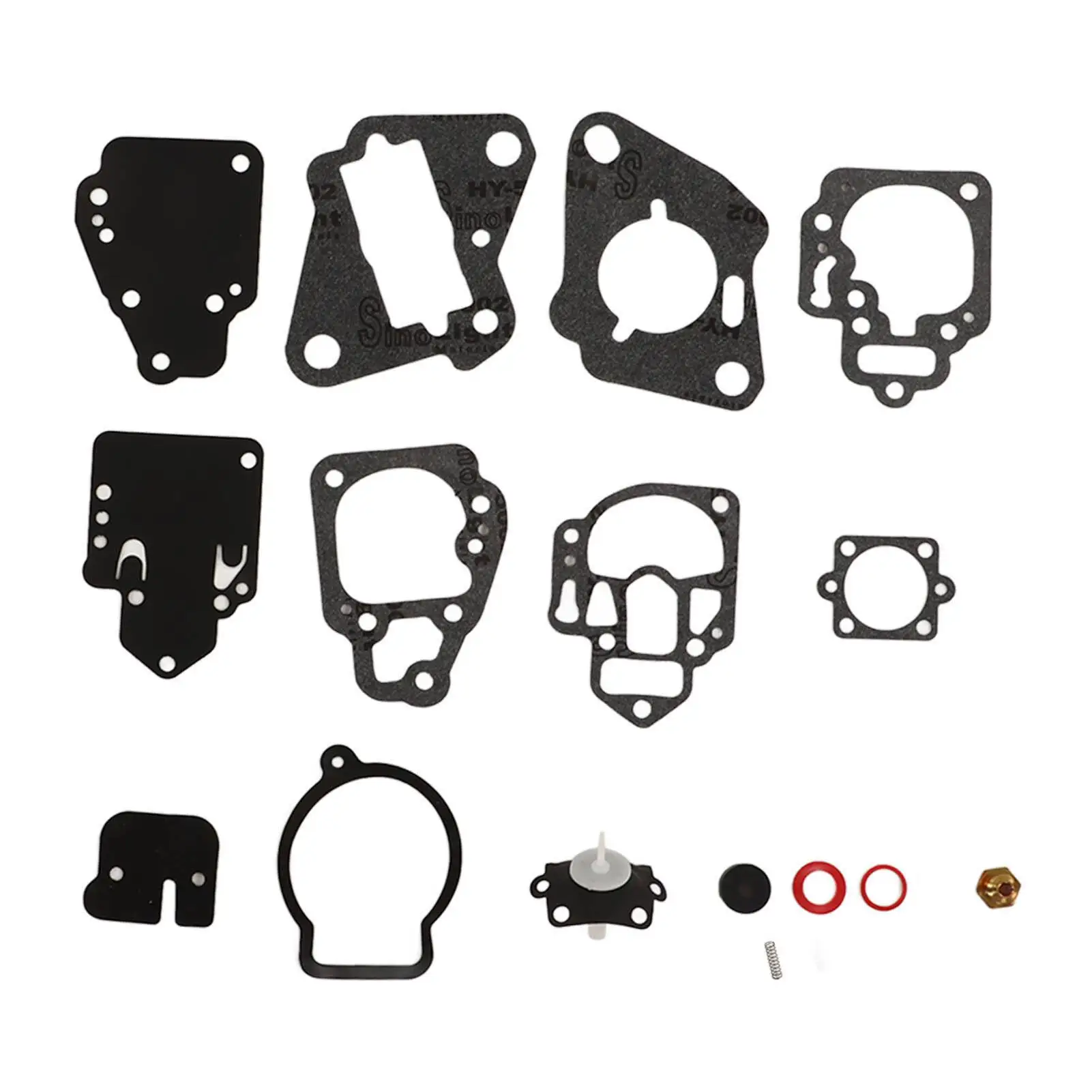 Outboard Carburetor Repair Gasket Kit 1395-97611 for -2 2-Cylinder Engines - Metal & Rubber
Outboard Carburetor Repair Gasket Kit 1395-97611 for -2 2-Cylinder Engines - Metal & Rubber