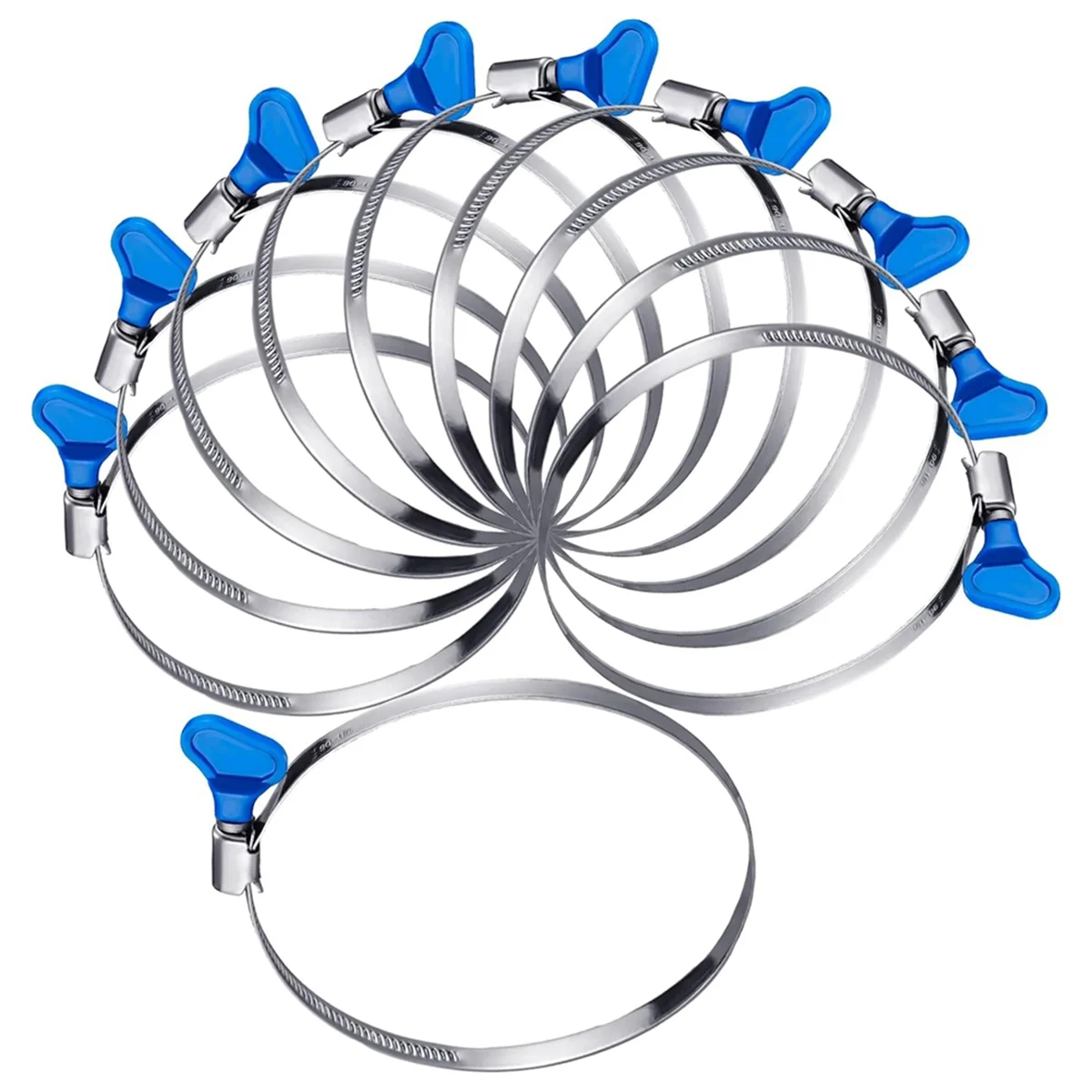 Y31A 20 Pcs 4 Inch Key Hose Clamp Thumb Screw Key Adjustable Pipe Clamp Stainless Steel Dryer Vent Clamp
Y31A 20 Pcs 4 Inch Key Hose Clamp Thumb Screw Key Adjustable Pipe Clamp Stainless Steel Dryer Vent Clamp
