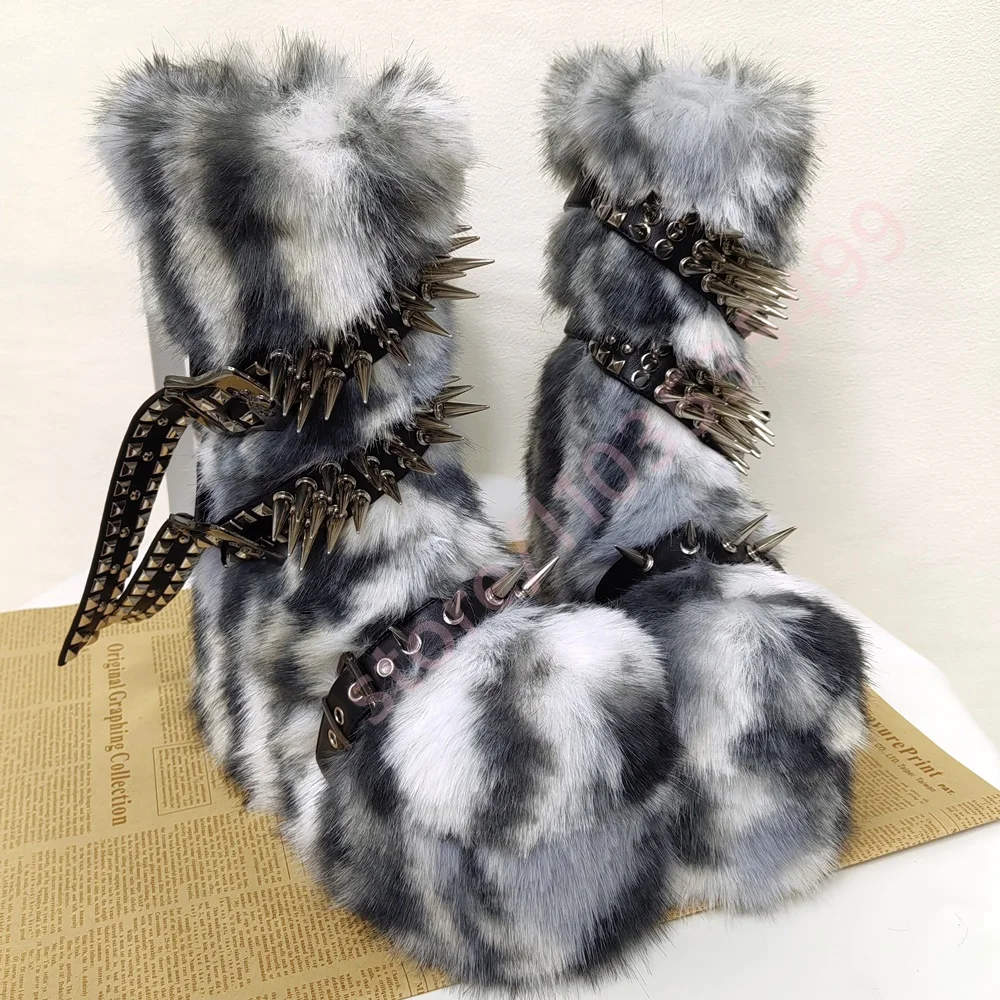 Ботинки с толстой подошвой, заклепками и пряжками, меховые, для снежной погоды, новинка 2026 года, в стиле стрит-панк, готика, для сцены, модные, для вечеринок, повседневные, Y2K, короткие ботинки
Ботинки с толстой подошвой, заклепками и пряжками, меховые, для снежной погоды, новинка 2026 года, в стиле стрит-панк, готика, для сцены, модные, для вечеринок, повседневные, Y2K, короткие ботинки