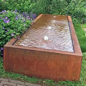 Patio Custom Waterfall Weather Resistant Water Decorations Corten Steel Water Feature
Patio Custom Waterfall Weather Resistant Water Decorations Corten Steel Water Feature