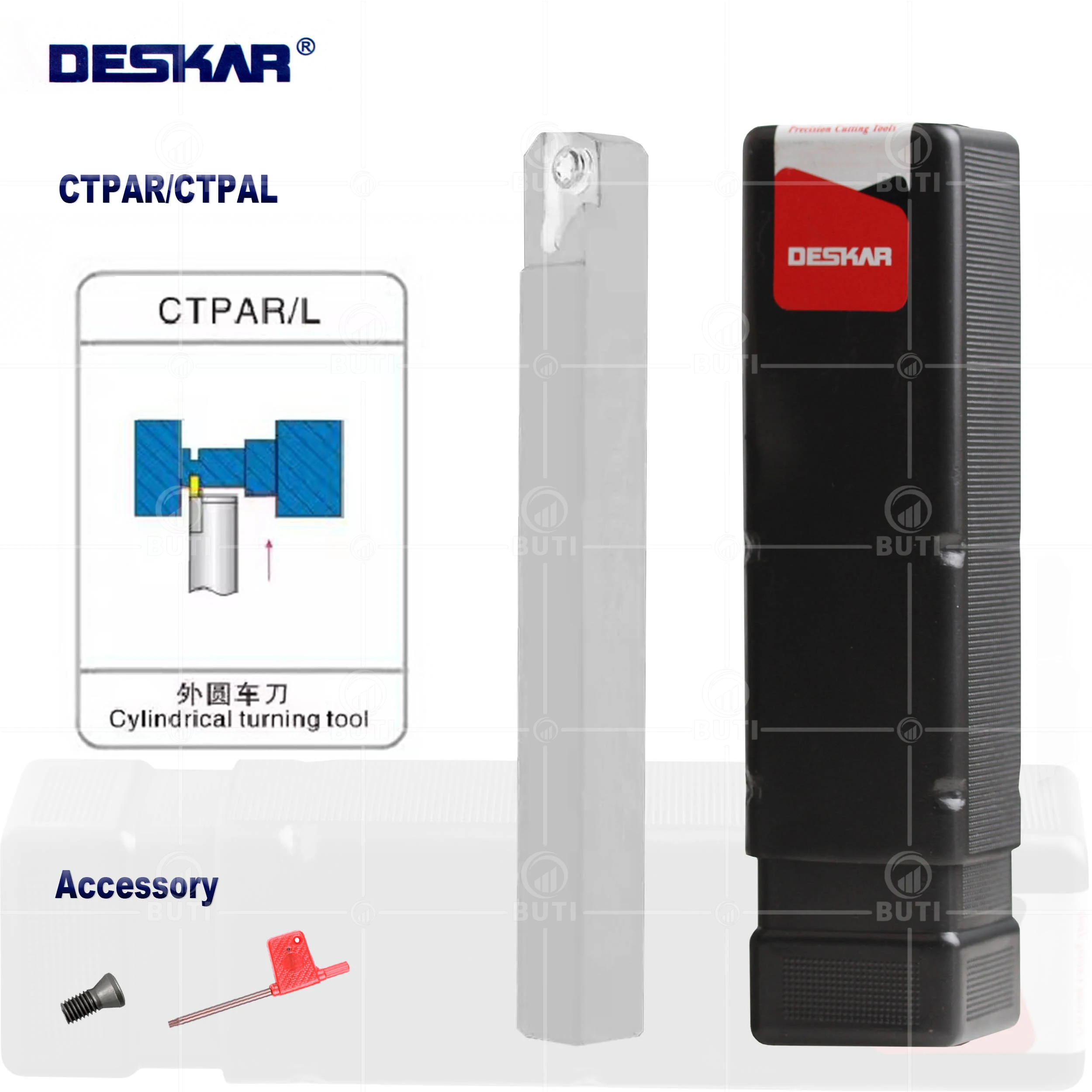 DESKAR 100% Original Arbor CTPAR12 CTPAR1012 CNC Metal Lathe Cutter White Tool Holder Used For Walking Machining Tool Boring Bar
DESKAR 100% Original Arbor CTPAR12 CTPAR1012 CNC Metal Lathe Cutter White Tool Holder Used For Walking Machining Tool Boring Bar