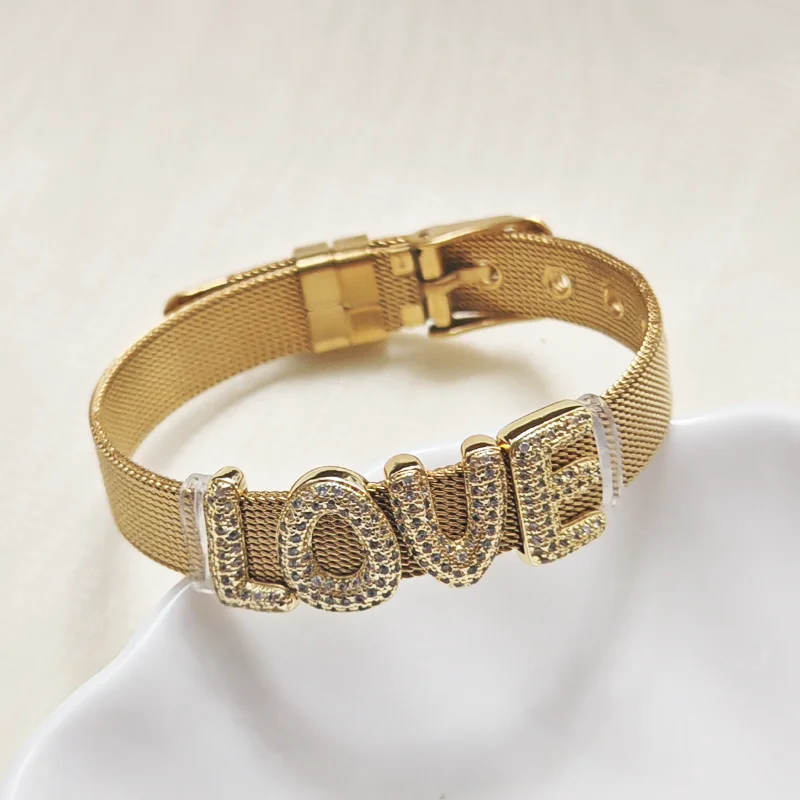 Customized gold silver sparkling letter bracelet, Valentine's Day gift for boys and girls
Customized gold silver sparkling letter bracelet, Valentine's Day gift for boys and girls