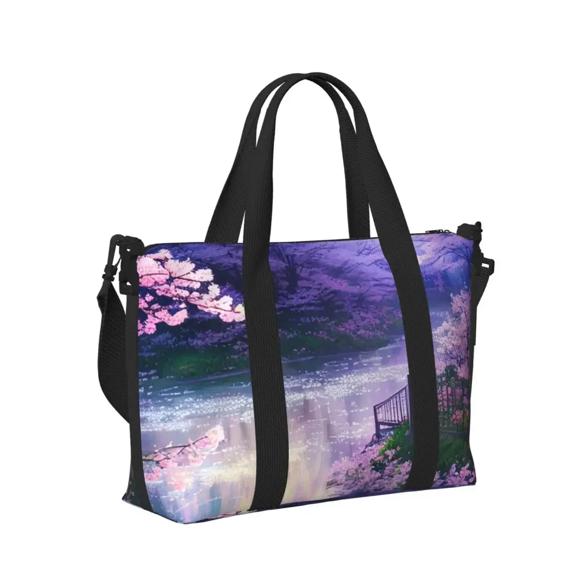 Pavilion Cherry Blossoms Flowing Water Manga Beach Travel Bag LTote Bags for Gym Yoga Women Shopping Duffle Shoulder Bag
Pavilion Cherry Blossoms Flowing Water Manga Beach Travel Bag LTote Bags for Gym Yoga Women Shopping Duffle Shoulder Bag
