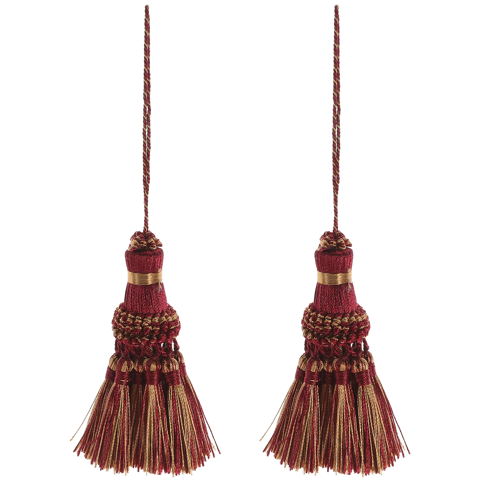 2Pcs Long Tassel Pendant Polyester Curtain Trim Decorative Tassel Charm for Curtain Decor Crafts Jewelry Making Keychain
2Pcs Long Tassel Pendant Polyester Curtain Trim Decorative Tassel Charm for Curtain Decor Crafts Jewelry Making Keychain