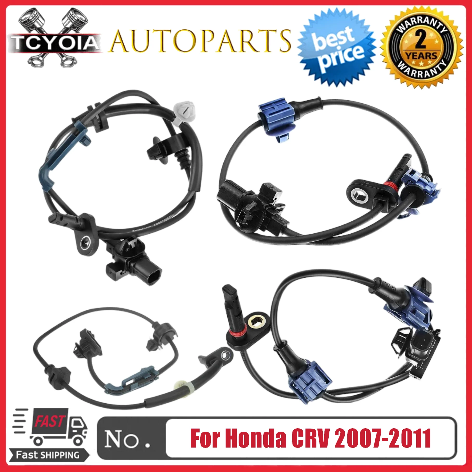 4pcs/lot Front Rear Left Right ABS Sensor 57450-SWA-013 57455-SWA-013 57470-SWA-013 57475-SWA-013 For Honda CRV 2007-2011
4pcs/lot Front Rear Left Right ABS Sensor 57450-SWA-013 57455-SWA-013 57470-SWA-013 57475-SWA-013 For Honda CRV 2007-2011
