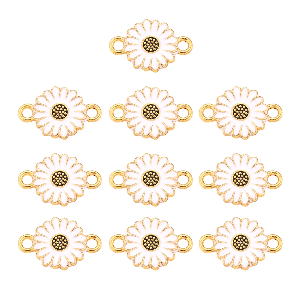 Alloy Double-head Connector Pendant for Necklace DIY Hanging Accessories 10 Packs White Color Jewelry Making Crafts
Alloy Double-head Connector Pendant for Necklace DIY Hanging Accessories 10 Packs White Color Jewelry Making Crafts
