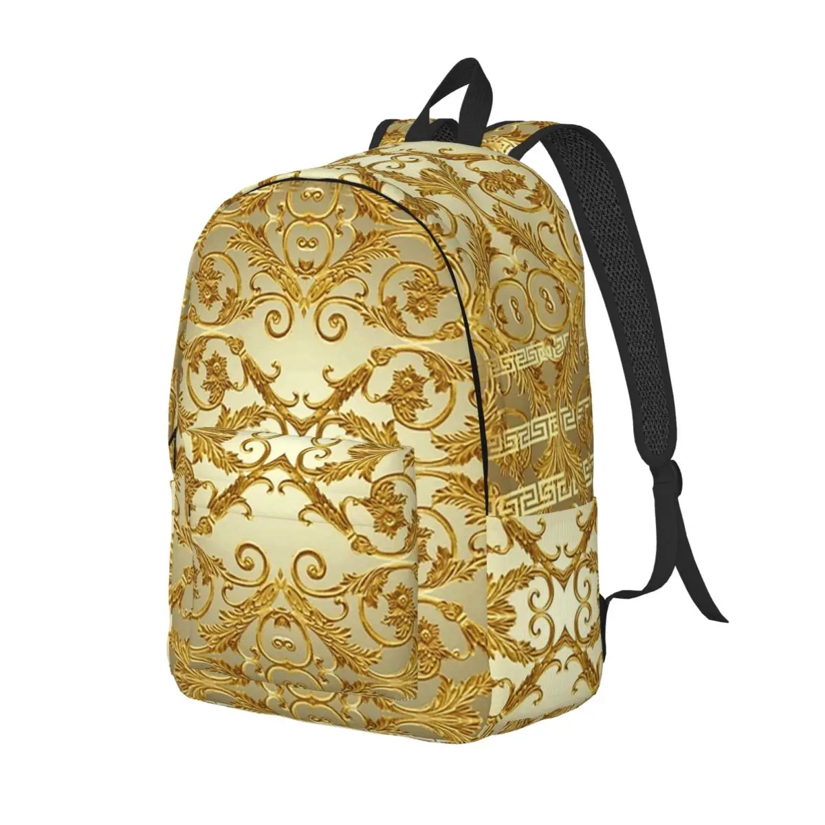 Greek Keys 4 Golden Baroque Style Student Backpack School Bag Hiking Travel Daypack for Boys Girls Fashion Bookbag Shoulder Bags
Greek Keys 4 Golden Baroque Style Student Backpack School Bag Hiking Travel Daypack for Boys Girls Fashion Bookbag Shoulder Bags