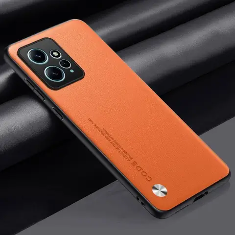 Case For Xiaomi Redmi Note 12 4G Protective Cover Luxury Leather Phone Case For Redmi Note12 Matte Silicone Shockproof Coque