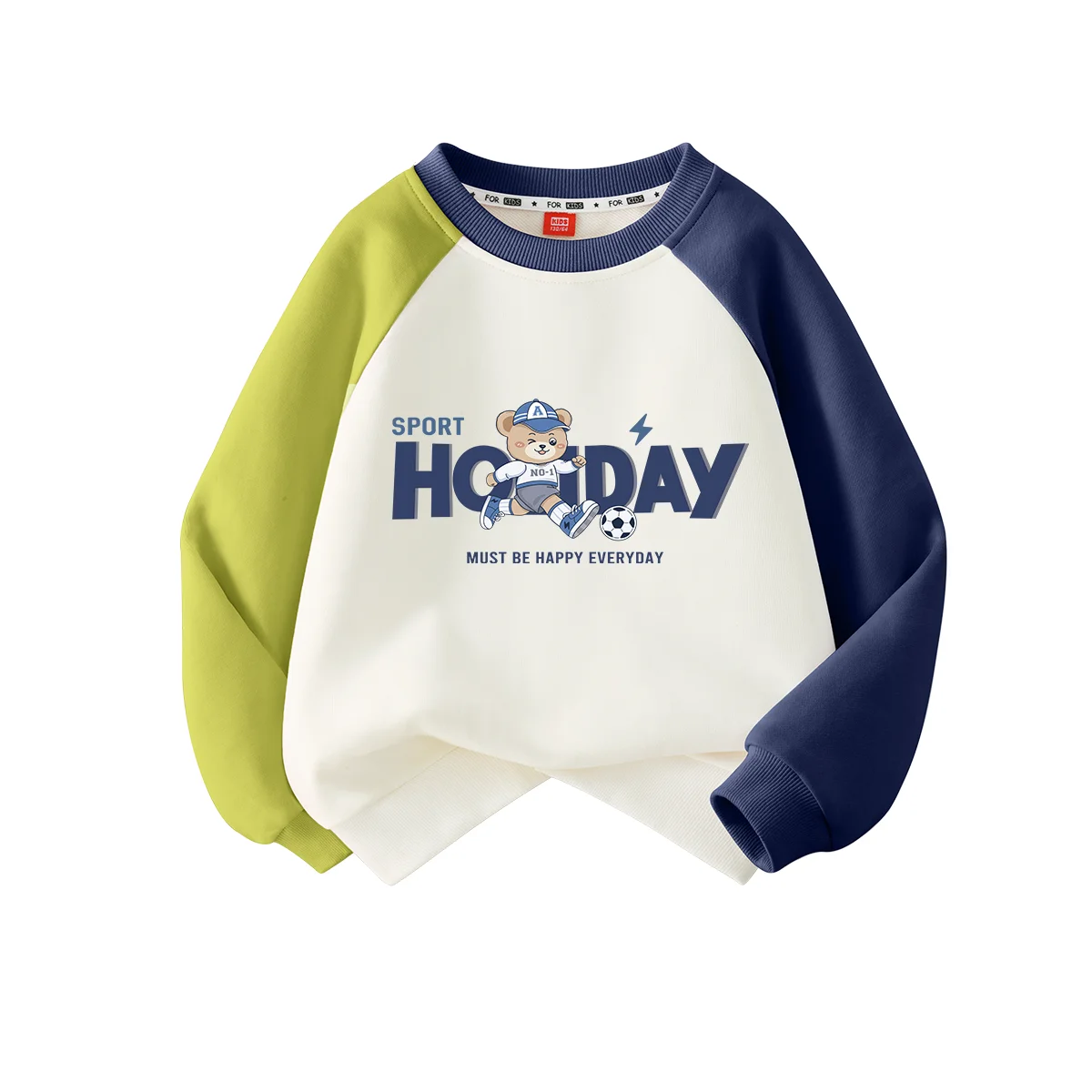 Football-chasing Little Bear Spring And Autumn AB Shoulder Sleeves Children's Sweater Girls Boys Autumn Top
Football-chasing Little Bear Spring And Autumn AB Shoulder Sleeves Children's Sweater Girls Boys Autumn Top